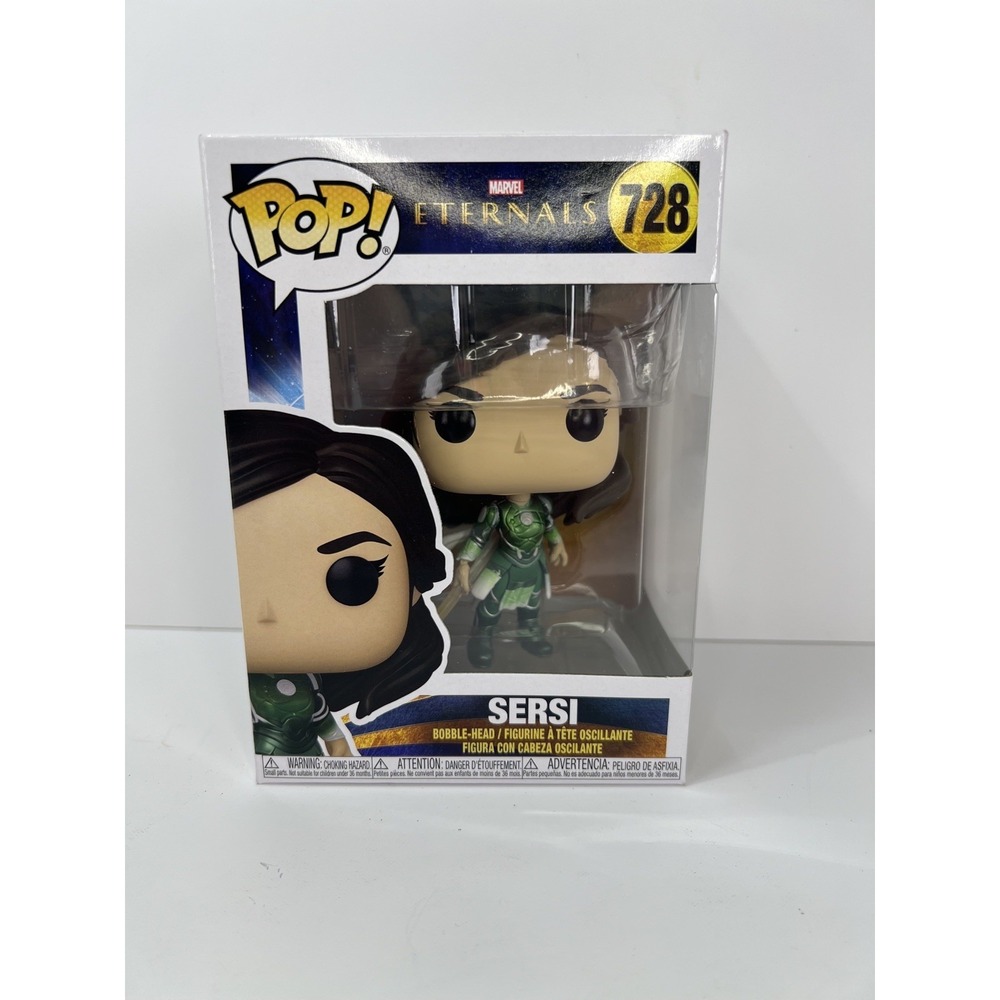 Funko Pop Marvel Eternals Sersi 728 Unisex OS Green New Bobble-Head Figure